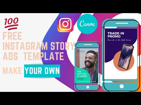 How To Create Instagram Story Ads In Canva | Free Canva Template For Instagram Make Your Own