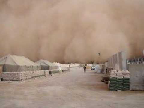 Al Asad, Iraq Sand Storm - April 7, 2005 - YouTube