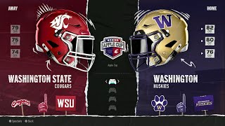 EA College Football 25 - Washington State Cougars @ Washington Huskies - 2024 Schedule Apple Cup