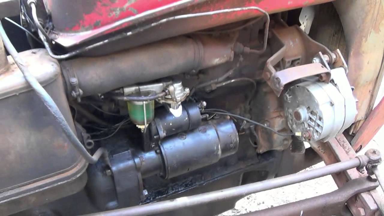 How to Wire up a single wire alternator for Tractors - YouTube ford 3000 light switch wiring 