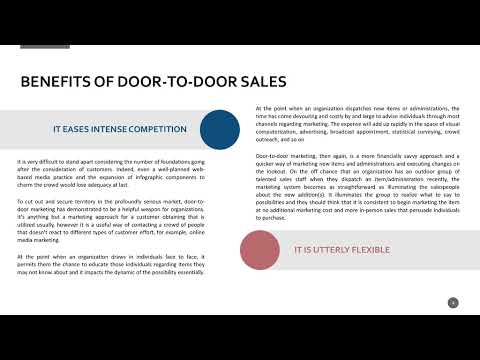 Significance of Door to Door Sales in 2021 ...