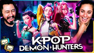 KPOP DEMON HUNTERS (2025) Movie Reaction w/ Jaby & Kristen! | First Time Watch | Netflix