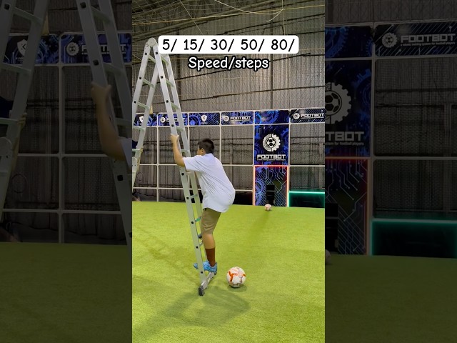 Racing the Ball Up the Ladder—How Far Can He Go? ⚡🧒🏽⚽
