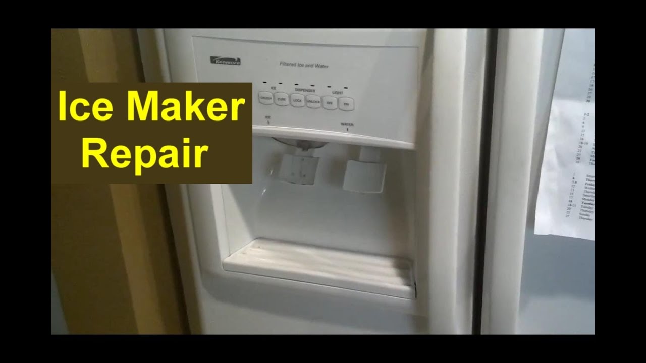Kenmore Coldspot Refrigerator Ice Maker Repair (Auger - Ice Pusher ...