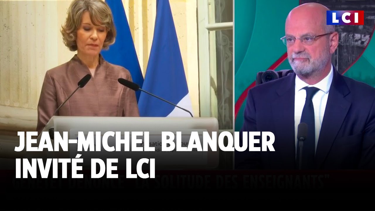 Jean-Michel Blanquer réagit au discours d'Anne Genetet, nouvelle ministre de l'Education nationale