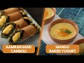 Aam Shrikhand Cannoli | Mango Baked Yogurt | आसान आम रेसिपी | Mango Recipes | Sanjeev Kapoor Khazana