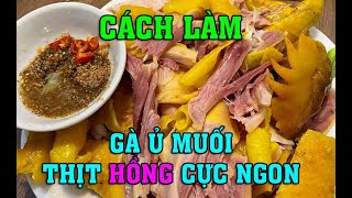 CÁCH LÀM GÀ Ủ MUỐI THỊT HỒNG CỰC NGON