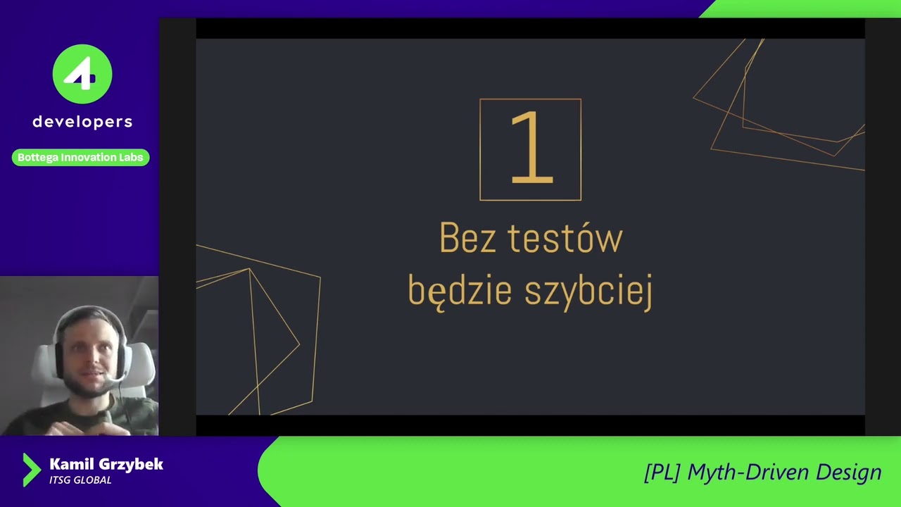 4Developers 2022: Myth-Driven Design - Kamil Grzybek