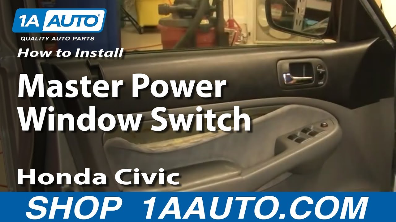 How to replace power window switch honda civic #7