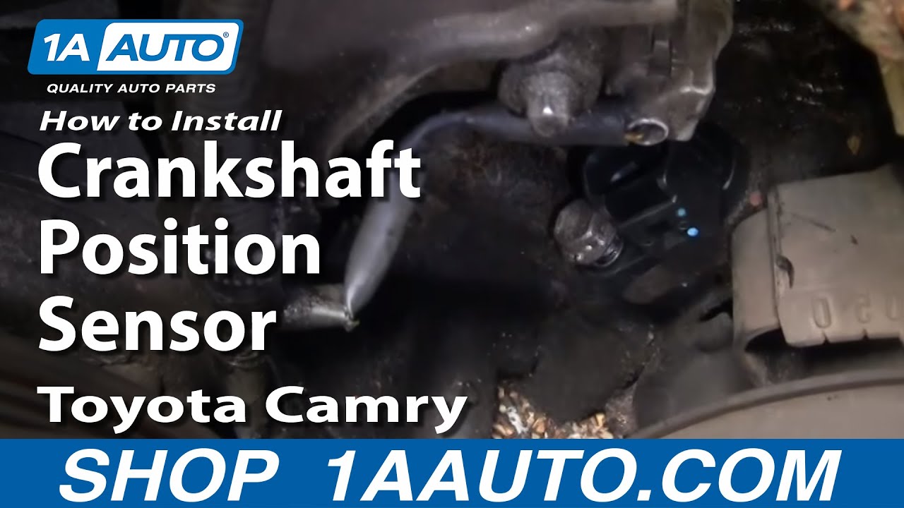 How To Install Replace Crankshaft Position Sensor Toyota ... diagram of engine 1992 dodge colt 