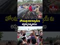 హోంమంత్రి అనిత కాన్వాయ్ ను అడ్డుకున్న మత్స్యకారులు | Home Minister Anita | hmtv