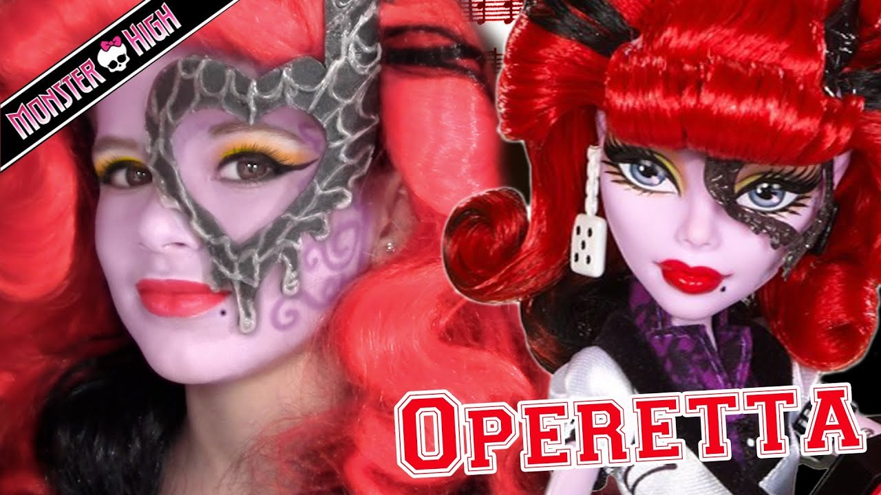 Operetta Monster High Doll Costume Makeup Tutorial for 