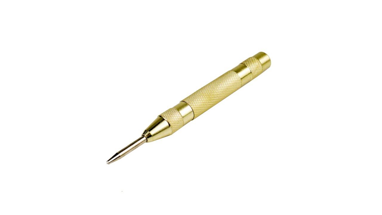 Pratinjau video produk Taffware Automatic Center Punch Penanda Titik Bor