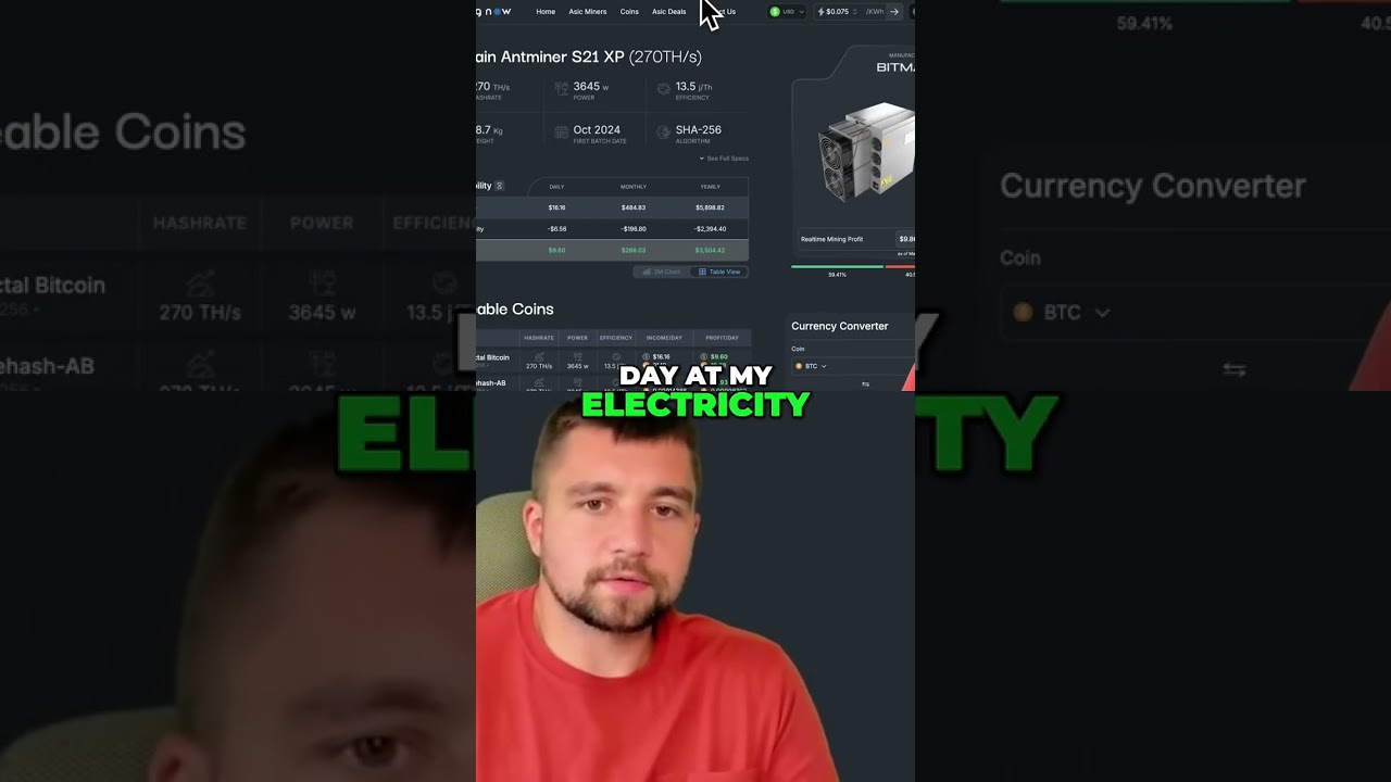 S21XP Mining: Is It Still Profitable? Real-Time Numbers! shorts