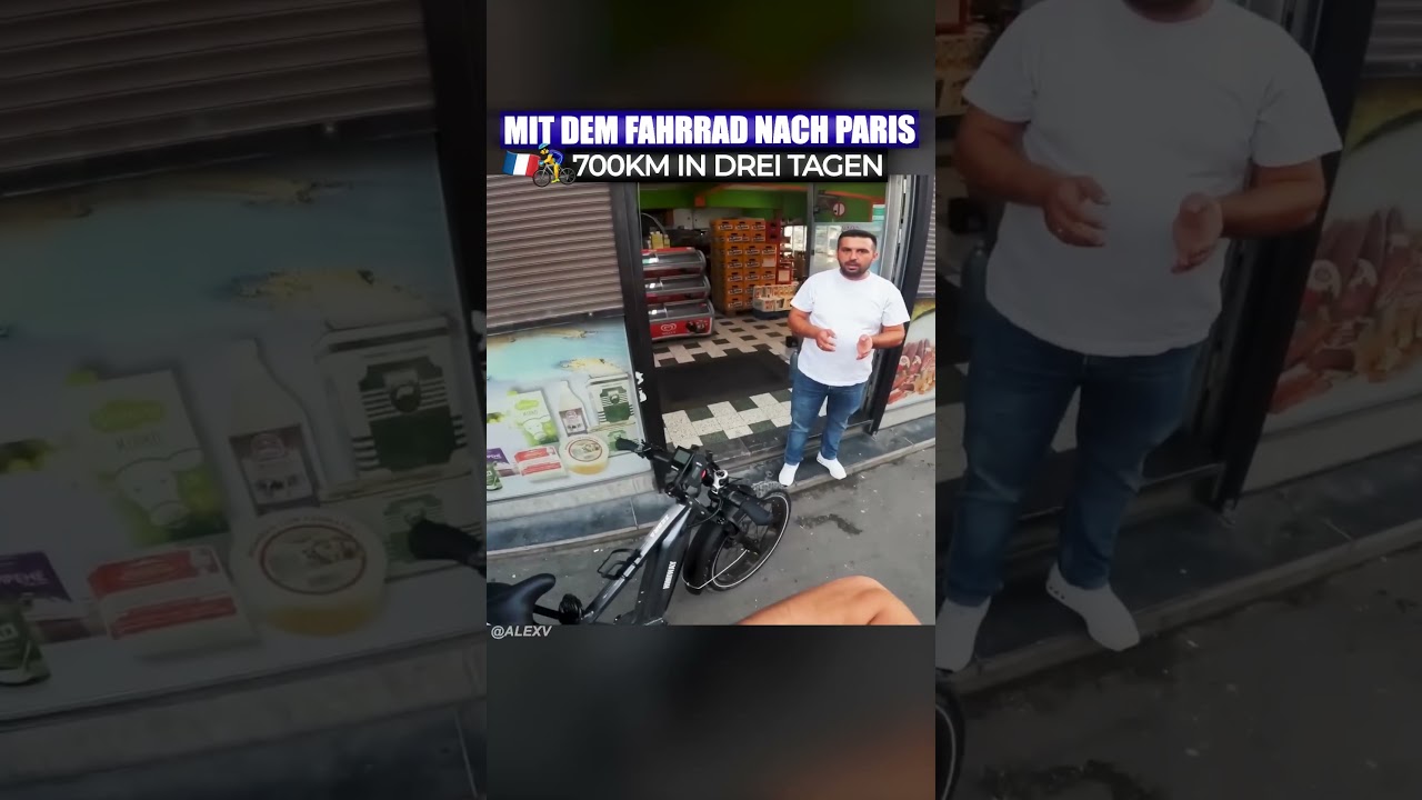 Ob das noch was wird?! Mit dem Fahrrad nach Paris! 🚴‍♂️🤔 alexv travel traveling traveltrips