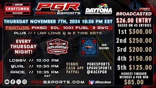 PGR eSports Intimidator Superspeedway Series | Daytona | 11/7/24 | PGR eSports