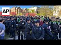 Police tear down tents and arrest protesters at University of Wisconsin