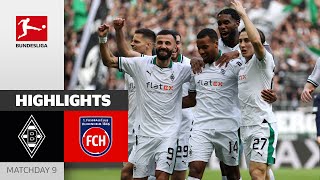 Borussia M’gladbach — 1. FC Heidenheim 2-1 | Highlights | Matchday 9 – Bundesliga 2023/24