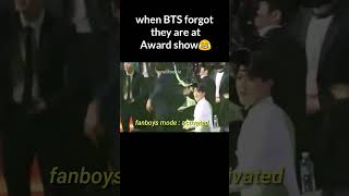 When BTS forgot they are at Award shows #bts #shorts