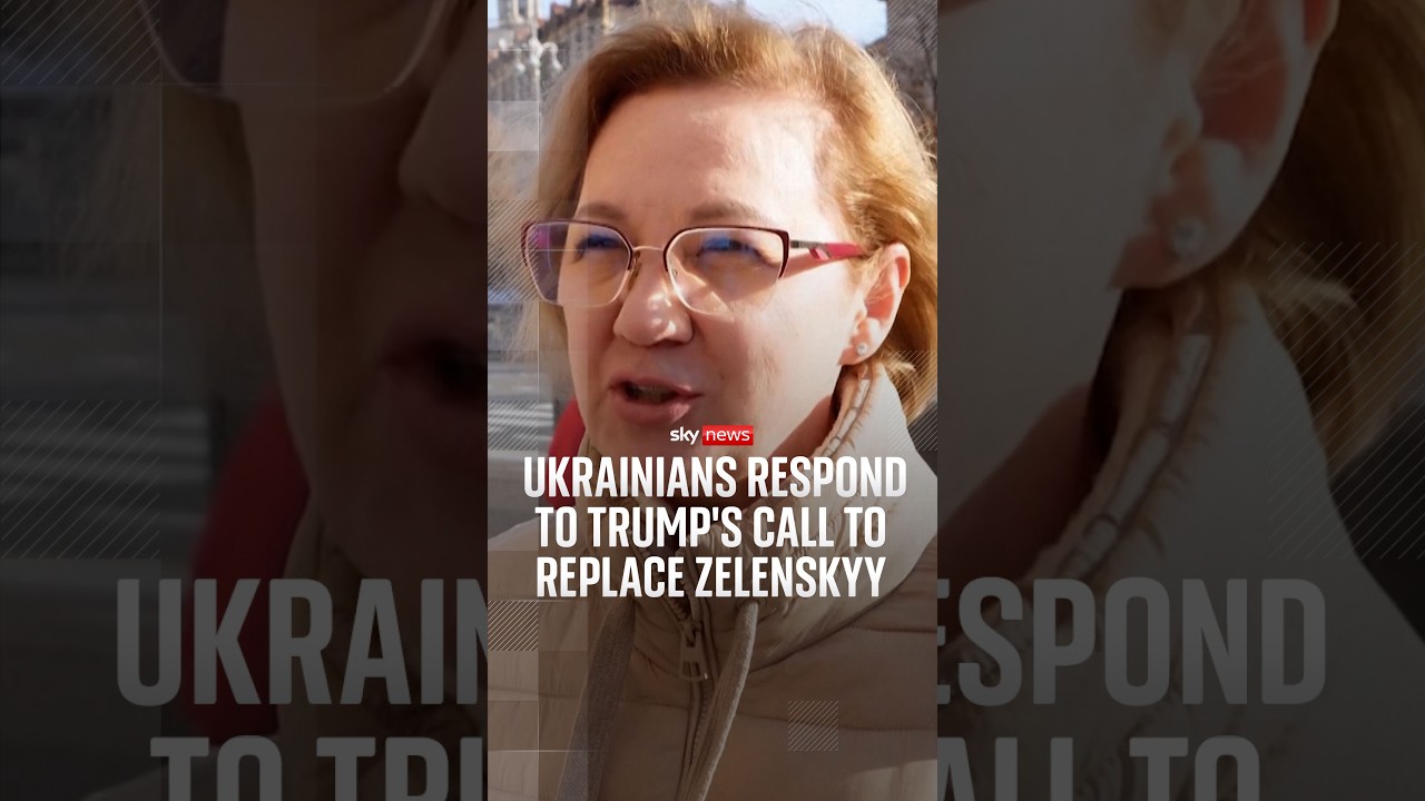 Ukrainians respond to Trump's call to replace Zelenskyy