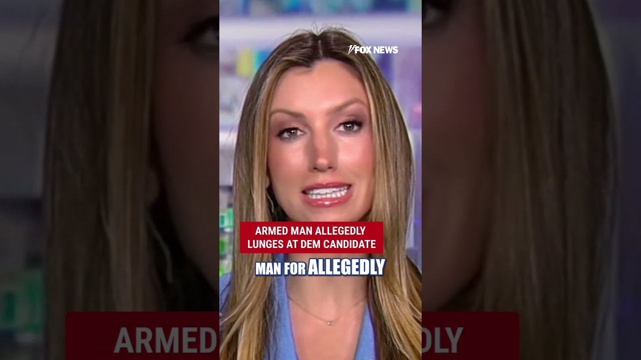 Armed man ARRESTED after allegedly lunging at Dem candidate  #shorts