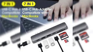 Pratinjau video produk SATACHI USB Hub Type C Macbook 7in2 USB Type C HDMI Micro SD PD - BYL-2101