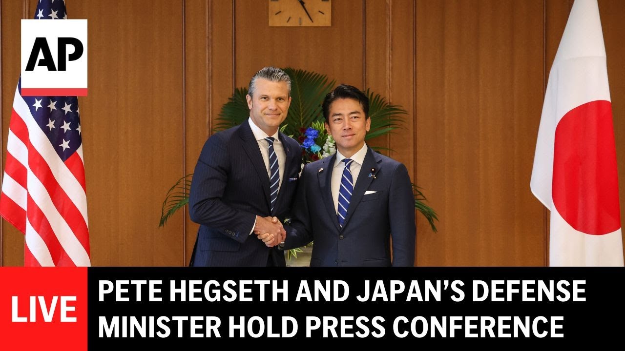 LIVE: Pete Hegseth and Japan’s defense minister hold press conference