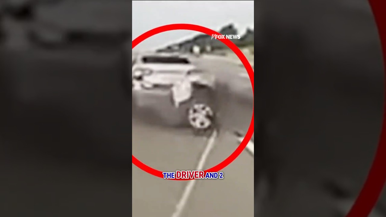 WATCH: Stolen car loses rear axle during attempt to escape police #foxnews #news #shorts