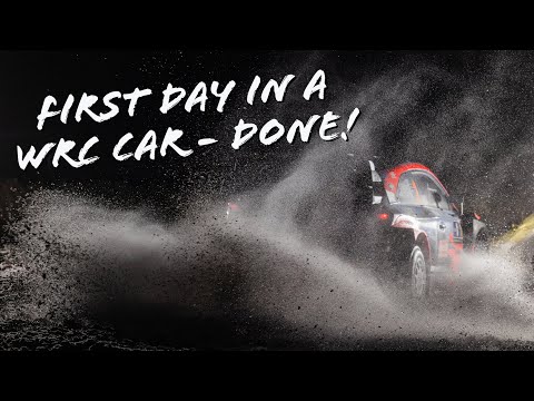 First day in a WRC car - done! 