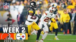 Cleveland Browns vs. Pittsburgh Steelers | 2023 Week 2 Game Highlights