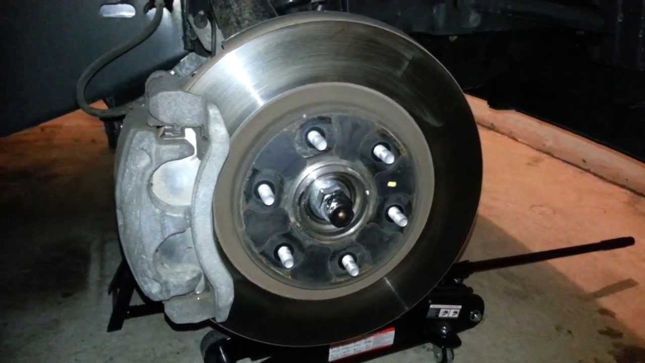How to change front brake pads on nissan armada