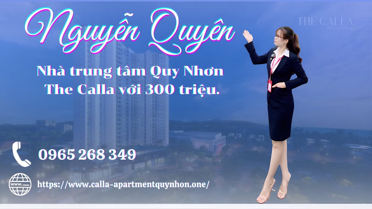 Sở hữu căn hộ Calla Quy Nhơn với 300 triệu/ căn 2pn và diện tích sân vườn lên đến 90m2 - 0965268349 video