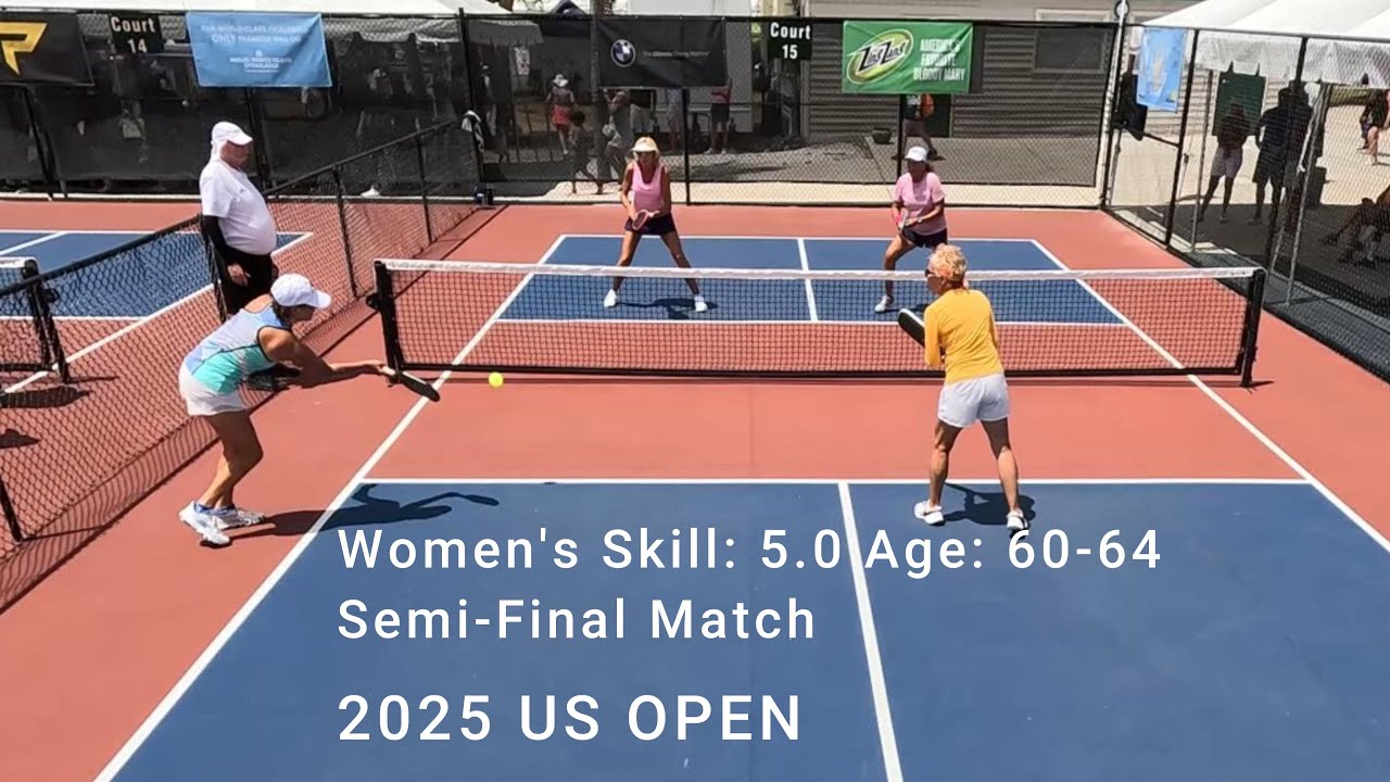 Women's Doubles Skill: 5.0, Age: 60-64 - Semi-Final Match #2 - US OPEN Pickleball Tournament 2025
