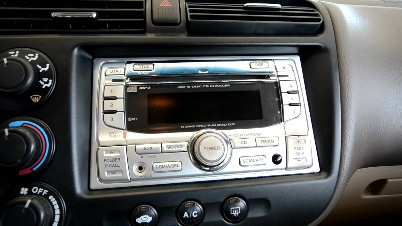 2005 Honda civic special edition radio #4