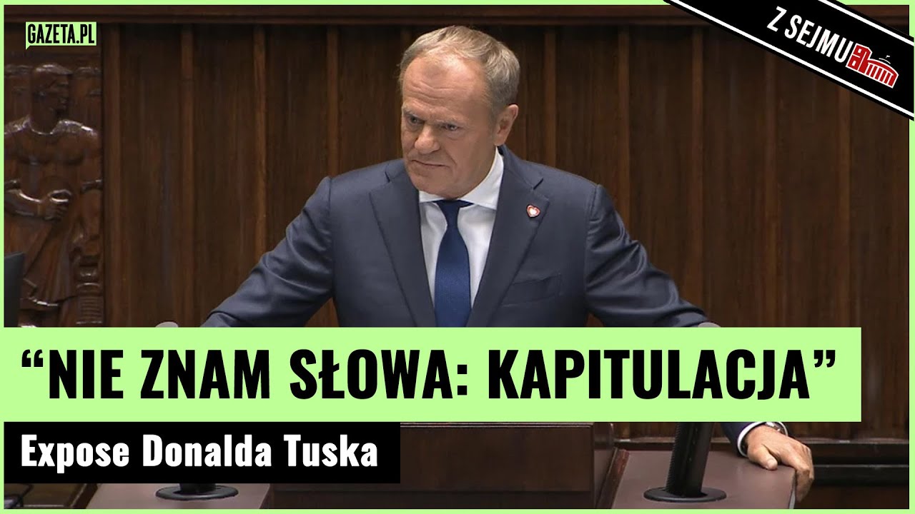 Expose Donalda Tuska: "Jestem gotów dalej być szefem rządu" | Gazeta.pl