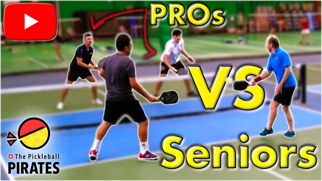 What Senior Pro vs Pro Pickleball Men's Doubles Looks Like