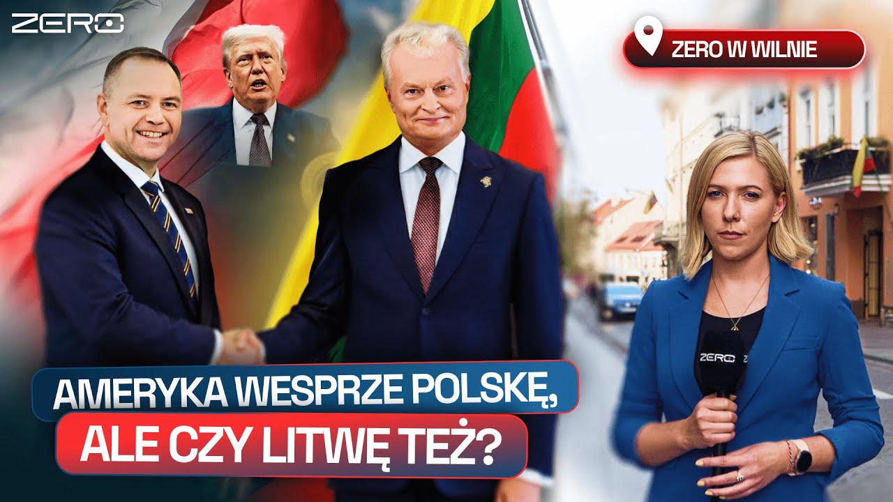 WSPARCIE DLA LITWY I POKAZ SOLIDARNOŚCI Z KRAJAMI BAŁTYCKIMI. KAROL NAWROCKI PRZYJECHAŁ DO WILNA