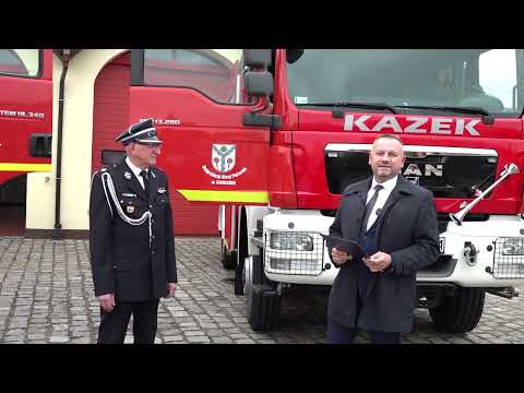 Przekazanie umowy na na zakup nowego średniego wozu bojowego dla jednostki OSP Karlino