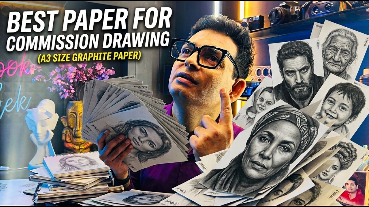Best Drawing Paper for Commission Work? 😍 | Ganesh Chaturthi Special