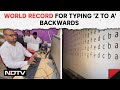 Guinness World Records | Hyderabad Man Sets Guinness World Record For Typing Alphabet Backwards