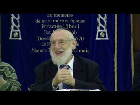 Cours du Grand Rabbin de Paris Michel Gugenheim du 4 novembre 2012