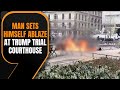 Man Sets Himself on Fire Outside New York Court During Trump Trial | News9