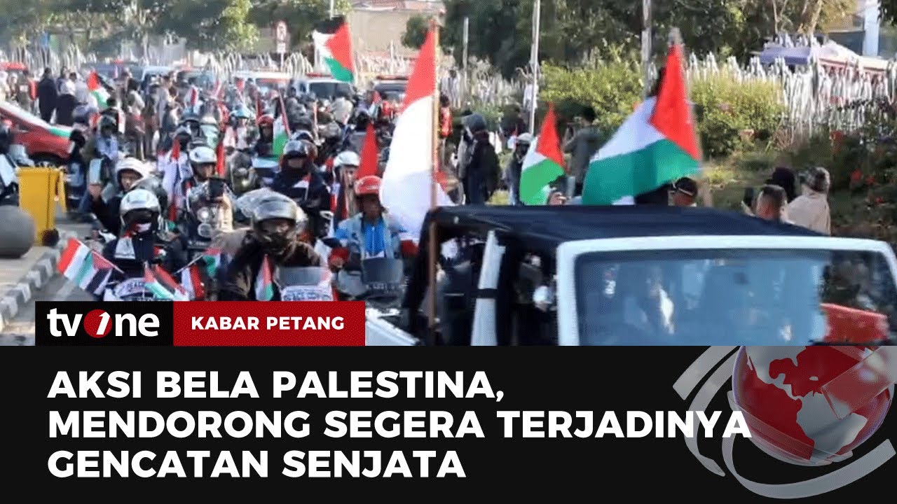 Biker dari Berbagai Komunitas Gelar Aksi Bela Palestina | Kabar Petang tvOne