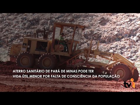 Vídeo: Aterro sanitário de Pará de Minas pode ter vida útil menor por falta de consciência da população