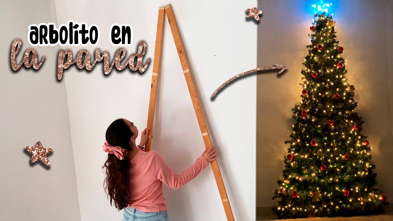 Como hacer arbol de navidad en la pared