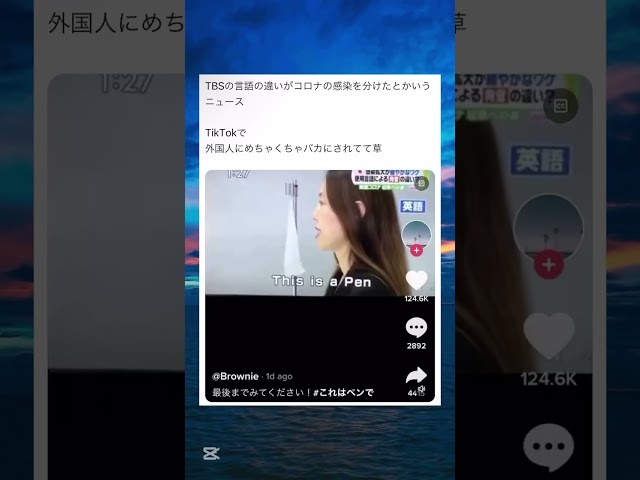 日本で放送されたコロナのニュースが外国人にバカにされたwwwww #面白い #おもしろ #tiktok #Twitter #2ch #5ch