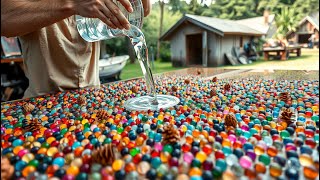 1,000 Marbles, One Idea – Watch How This Stunning Table Was Made!