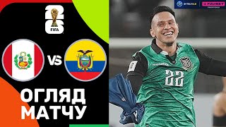 Перу – Еквадор. Чемпіонат світу 2026, кваліфікація / Огляд матчу