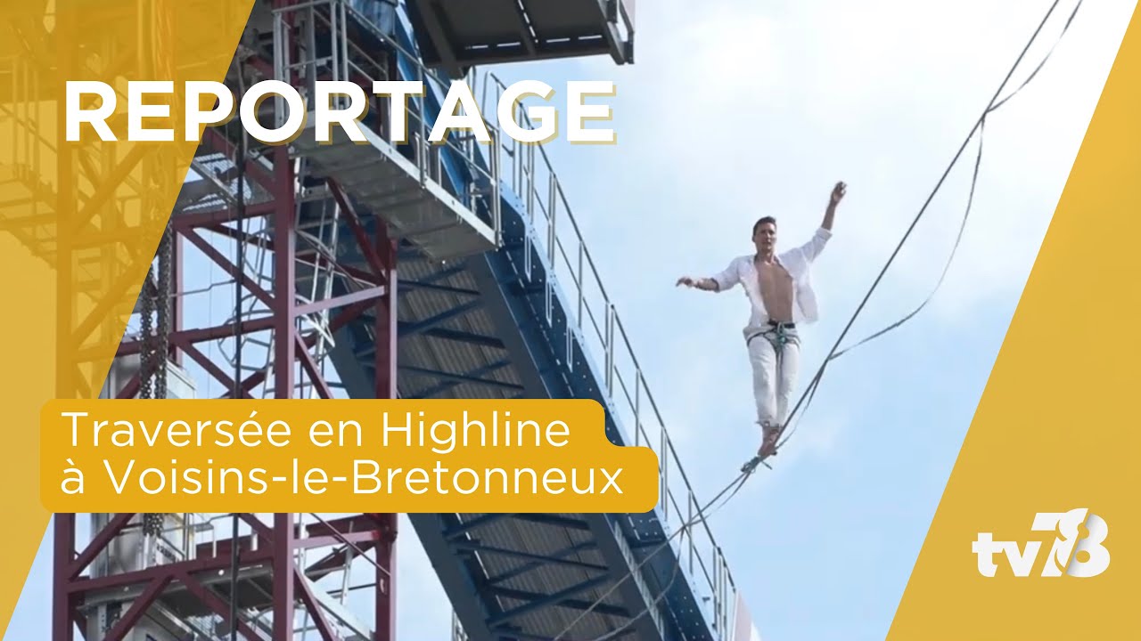 Une traversée en highline à Voisins-le-Bretonneux