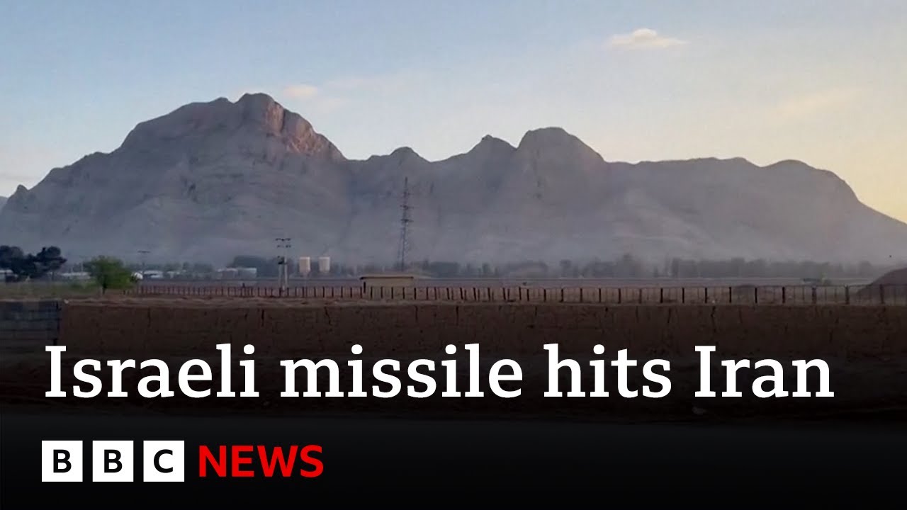Israeli missile hits Iran, US officials say | BBC News